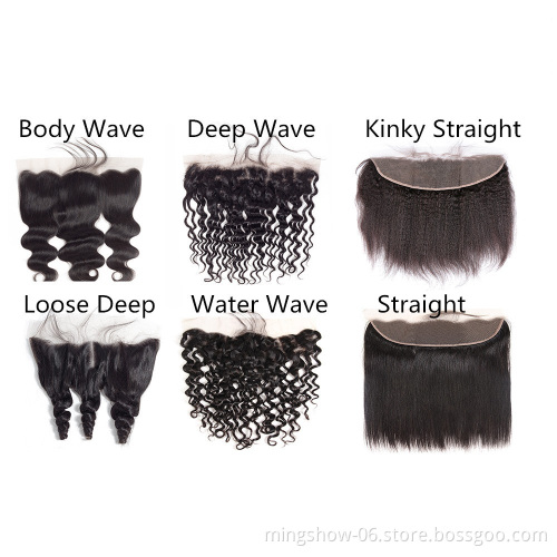 Body Wave Frontal Closure With Baby Hair 100% Remy Human Hair 13x4 Ear To Ear Lace Frontal Closure